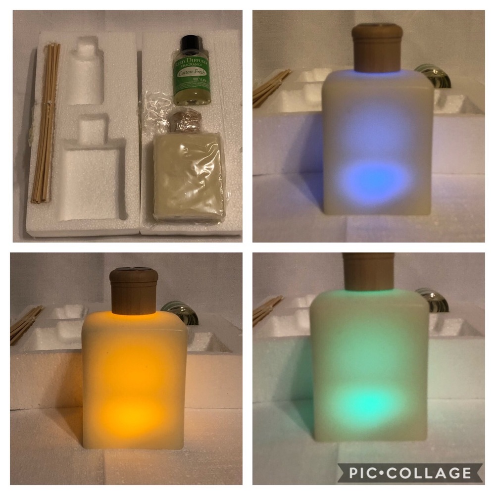 Color changing flameless candle & reed diffuser
